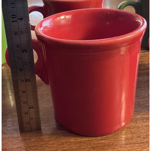 Fiesta Set Of 8 Multicolor Ring Handle Coffee Mugs Fiestaware Cups HLC USA - Picture 3 of 6